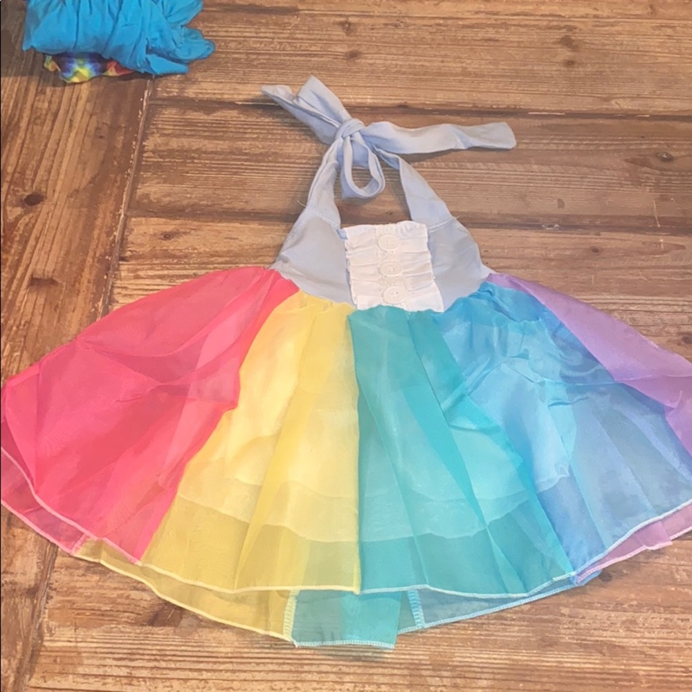 Rainbow Halter Dress